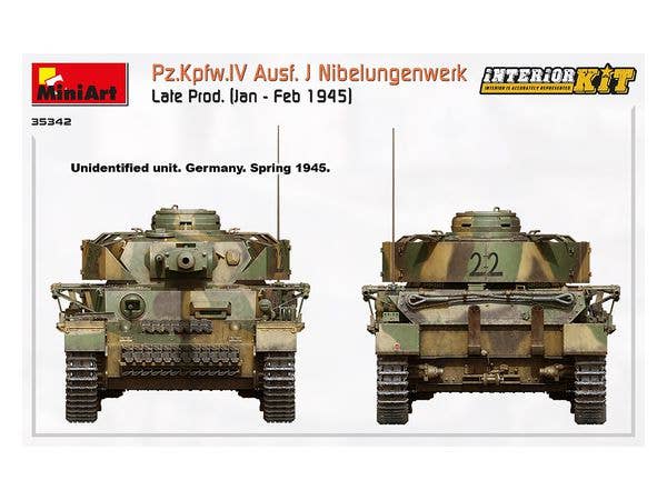 MiniArt 1/35 Pz.Kpfw.IV Ausf. J Nibelungenwerk Late Prod. (Jan - Feb 1945) Interior Kit | 4820183313348