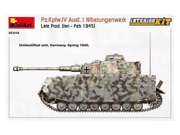 MiniArt 1/35 Pz.Kpfw.IV Ausf. J Nibelungenwerk Late Prod. (Jan - Feb 1945) Interior Kit | 4820183313348