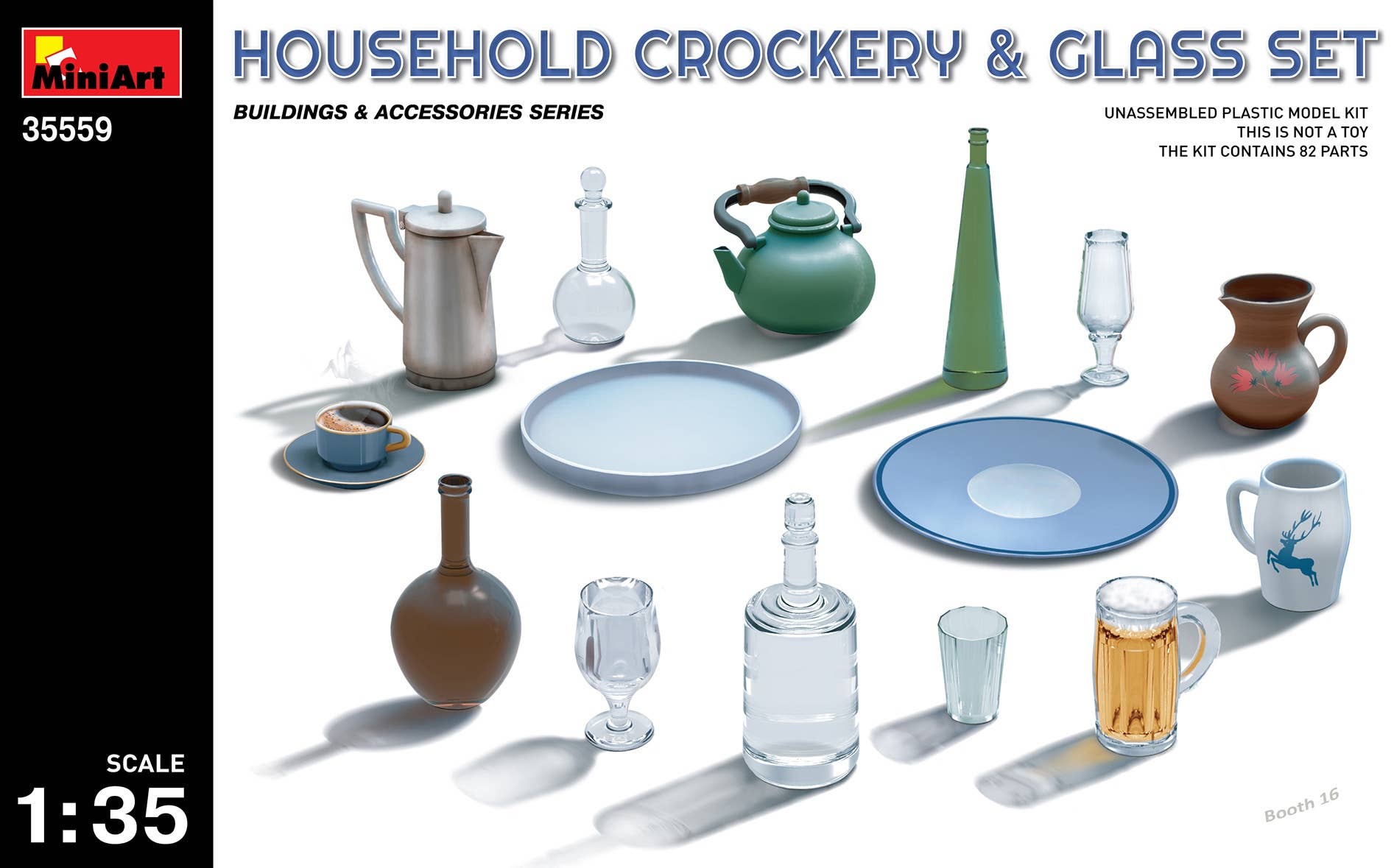 MiniArt 1/35 Household Crockery & Glass Set | 4820183310613