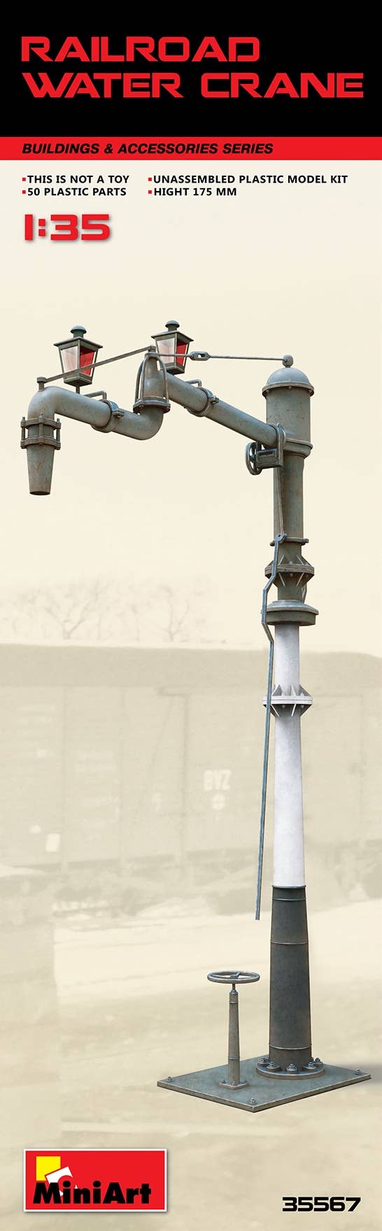 MiniArt Railroad Water Crane (1/35) | 4820183310538