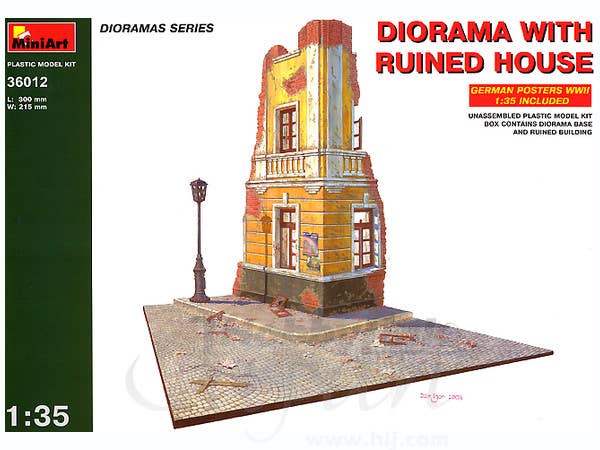 MiniArt 1/35 Diorama w/Ruined House | 4820041101162
