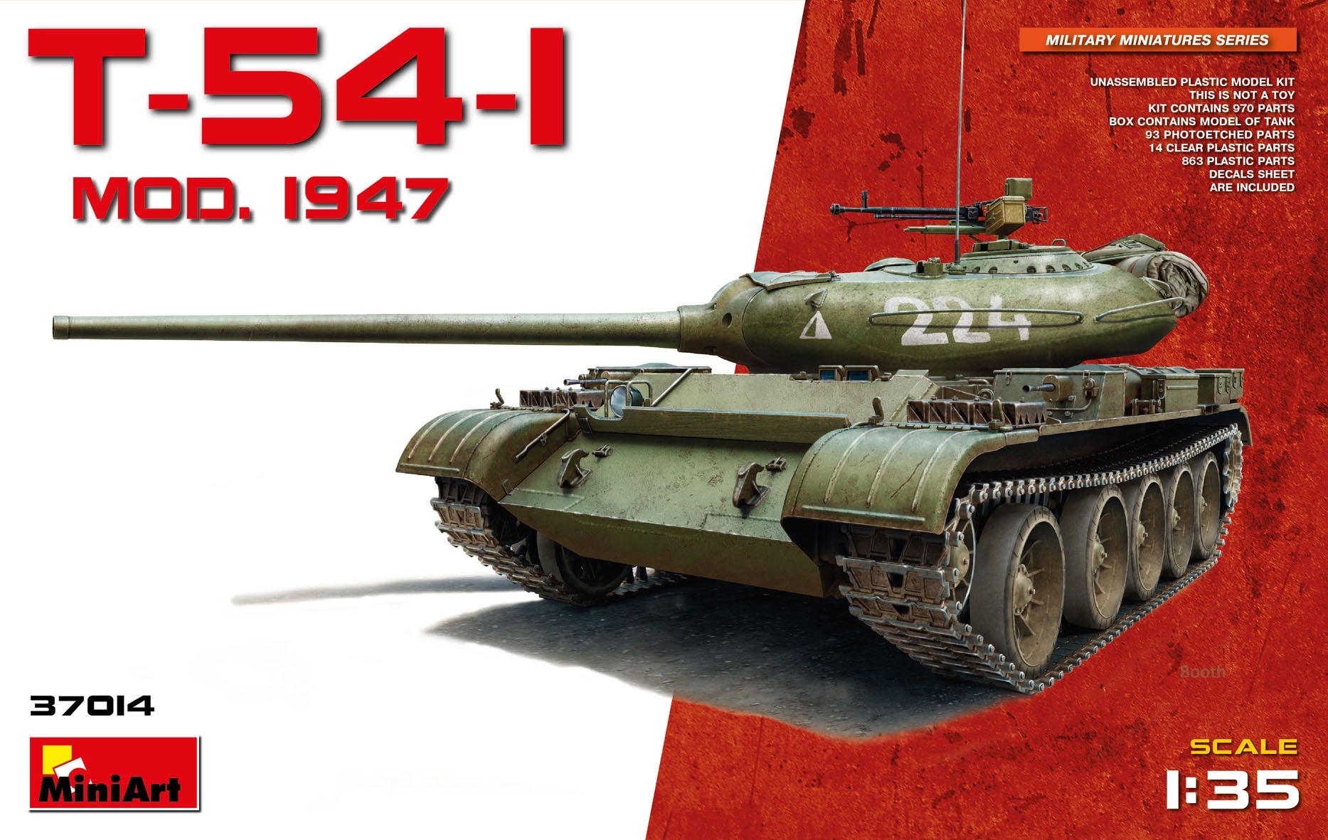 Miniart [37014] 1/35 T-54-1 Soviet Medium Tank | 4820183310583