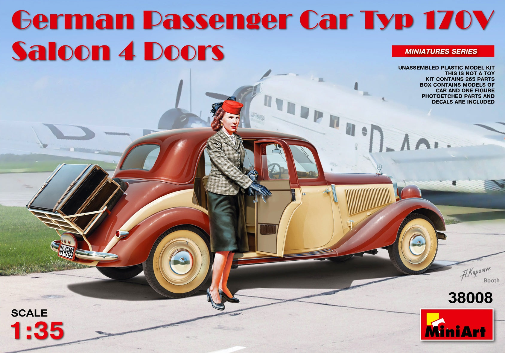MiniArt 1/35 German Passenger Car Typ 170V.Saloon 4 Doors | 4820183310811