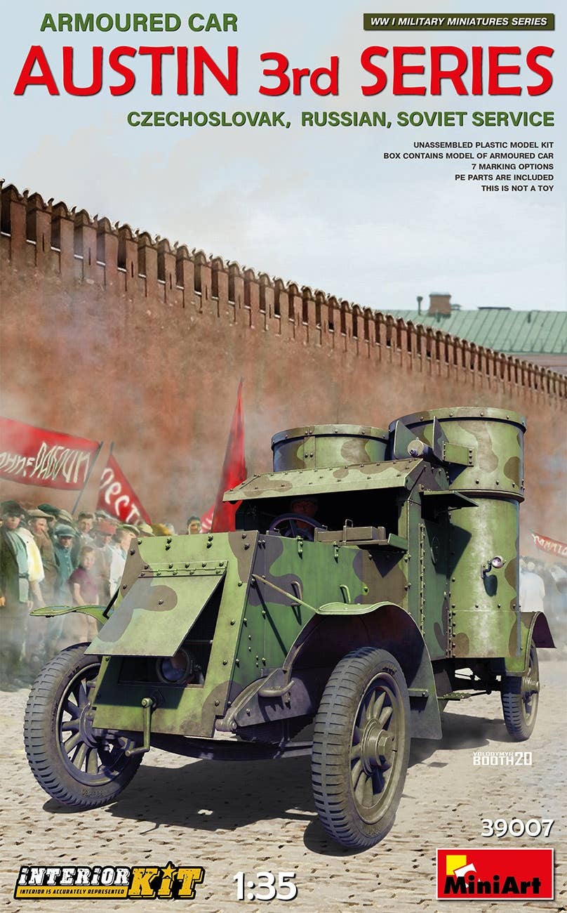 MiniArt 1/35 Austin Armoured Car 3rd Series, Czechoslovak-Russian-Soviet Service, Interior Kit | 4820183313690