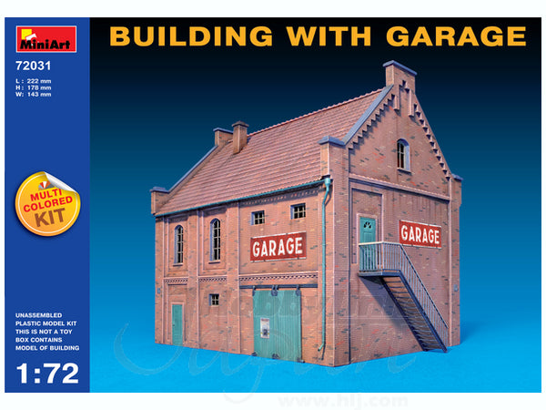 Miniart [72031] 1/72 Building with Garage | 4820041103036