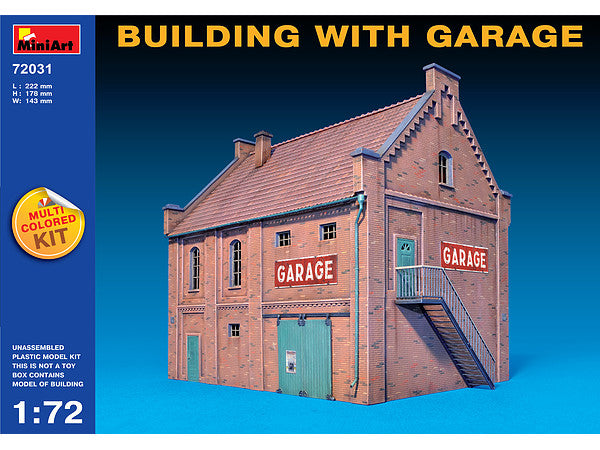 Miniart [72031] 1/72 Building with Garage | 4820041103036