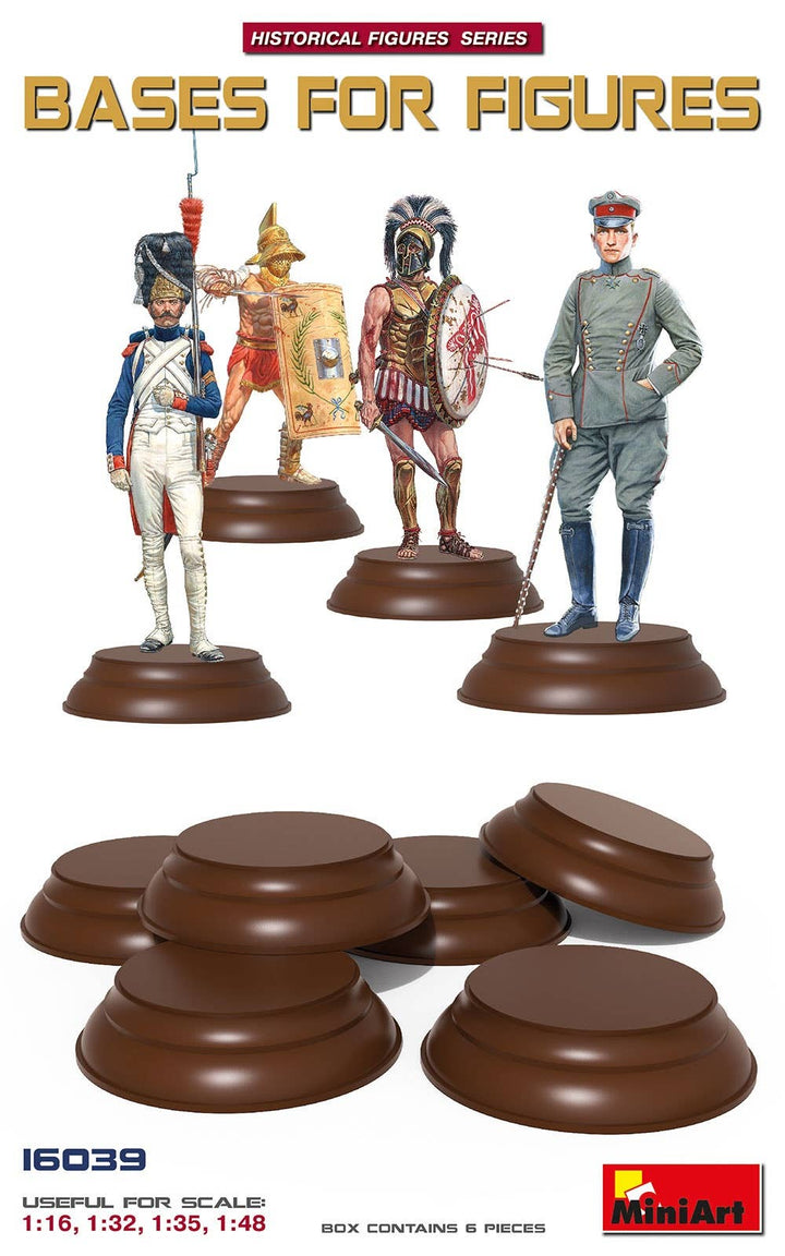 MiniArt 1/16 Bases for Figures 6 pc | 4820183312396