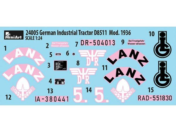 MiniArt 1/24 German Industrial Tractor D8511 MOD. 1936 | 5905937497327