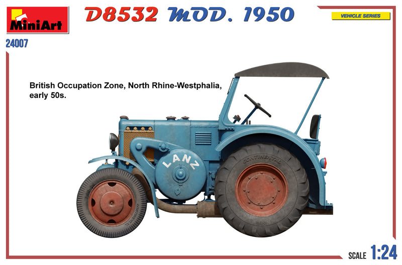 MiniArt 1/24 German Traffic Tractor D8532  Mod.1950