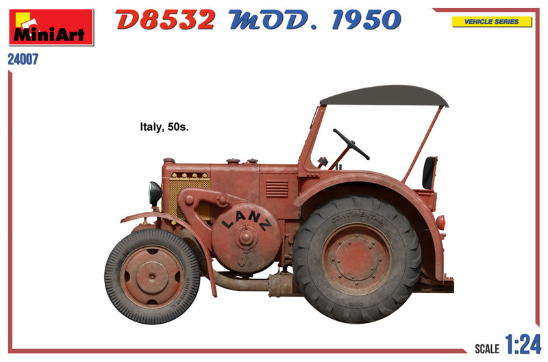MiniArt 1/24 German Traffic Tractor D8532  Mod.1950