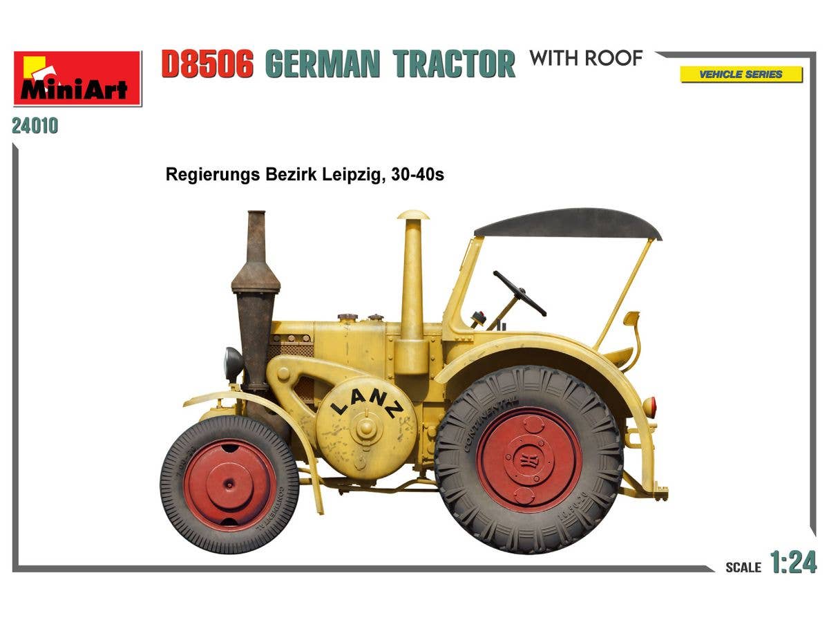 MiniArt 1/24 German Tractor D8506 w/Roof | 5905090346746