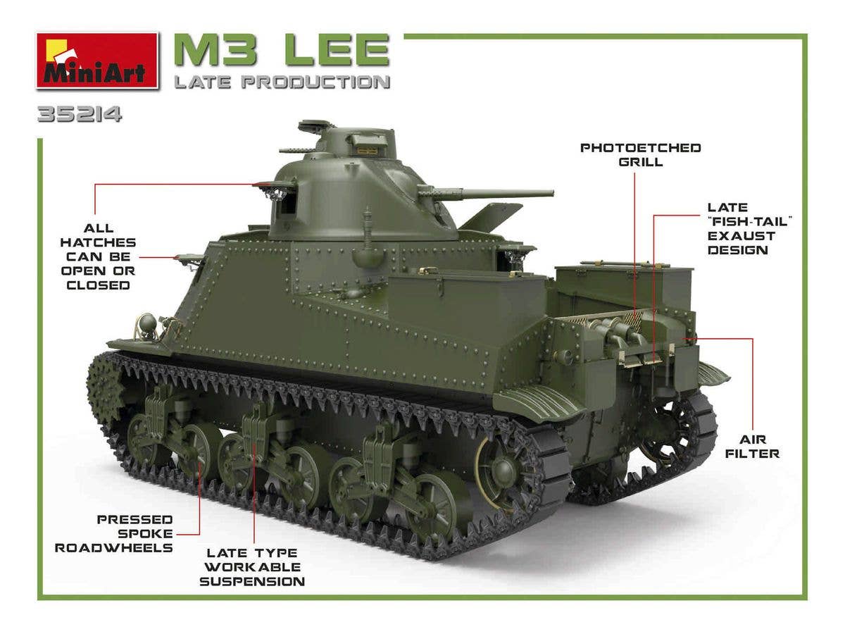 MiniArt 1/35 M3 Lee Late Production | 4820183312273
