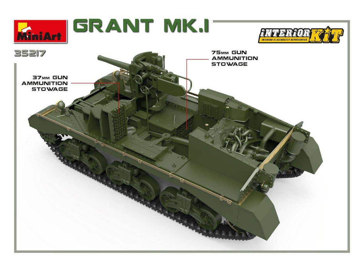 Miniart 1/35 Grant Mk.I Interior Kit | 4820183312280