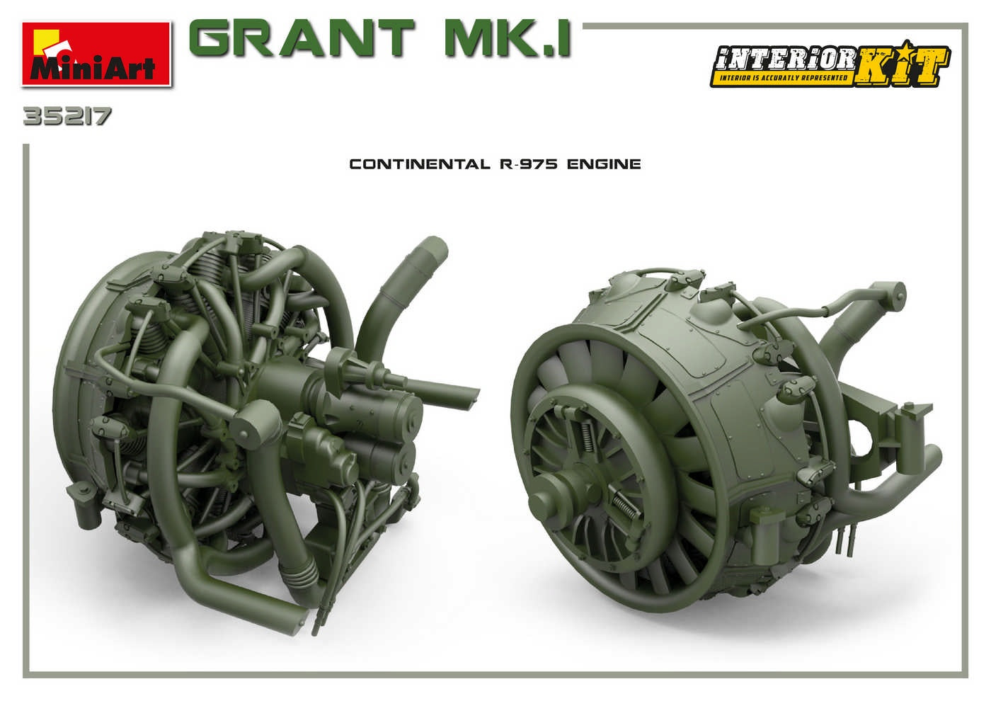 Miniart 1/35 Grant Mk.I Interior Kit | 4820183312280