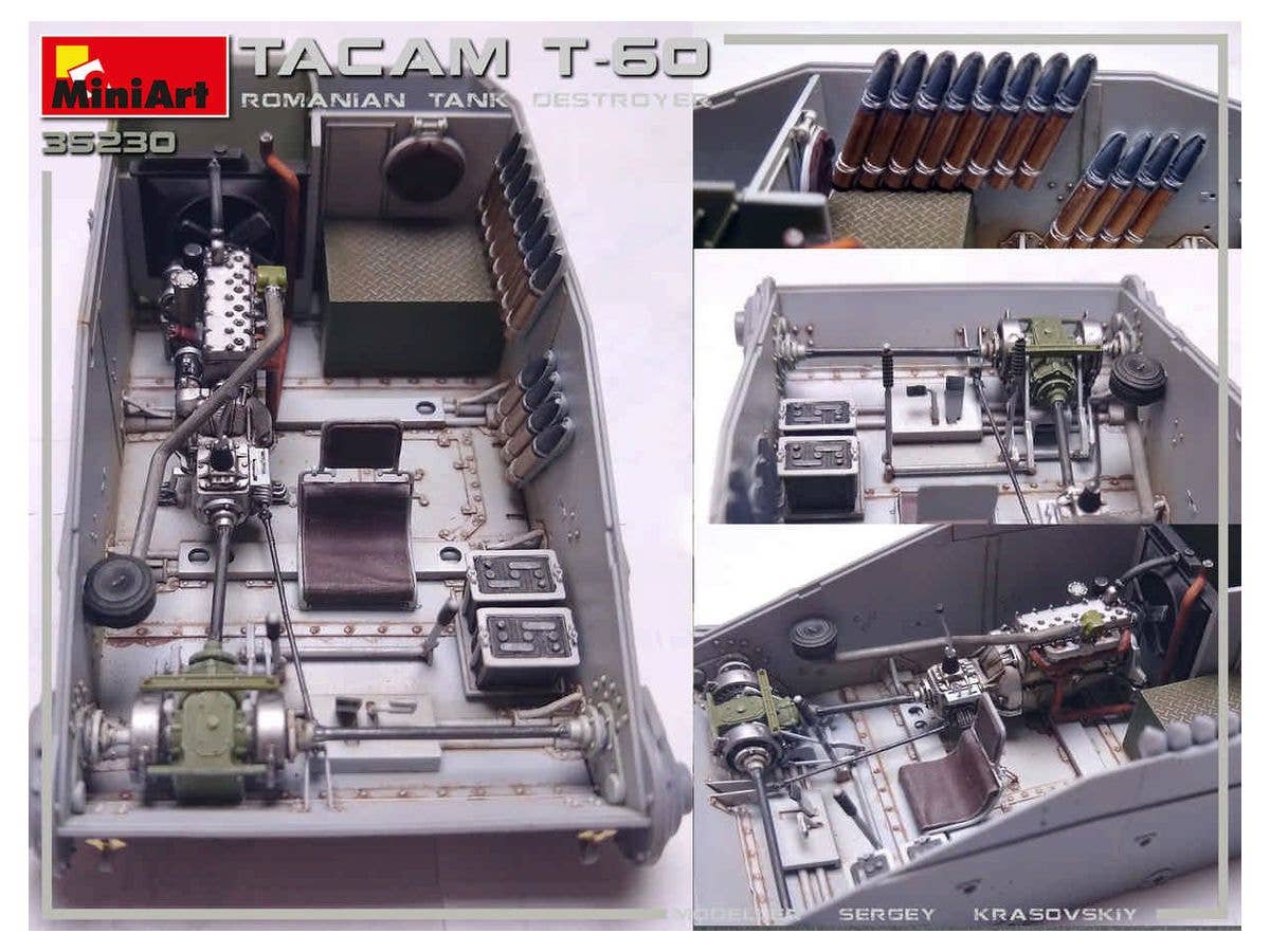MiniArt Tacam T-60 Romanian Tank Destroyer. Interior Kit | 4820183312426