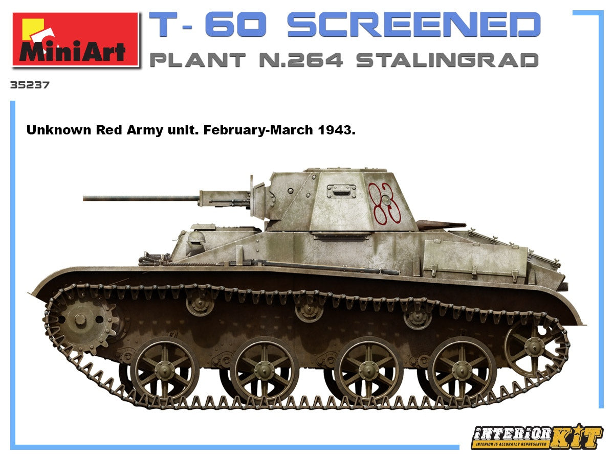 MiniArt T-60Screened(Pl. No.264,Stalingrad) Interior Kit | 4820183313102