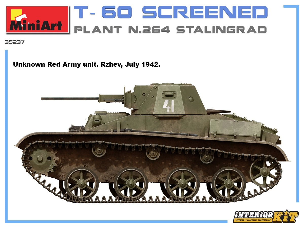 MiniArt T-60Screened(Pl. No.264,Stalingrad) Interior Kit | 4820183313102