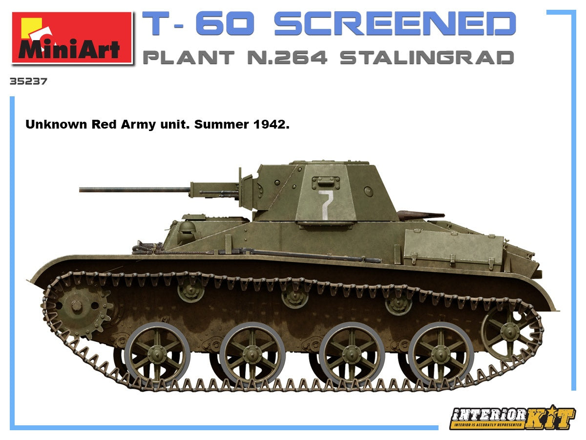 MiniArt T-60Screened(Pl. No.264,Stalingrad) Interior Kit | 4820183313102