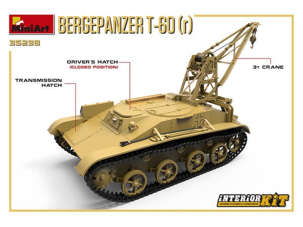 MiniArt 1/35 Bergepanzer T-60 ( r ) Interior Kit | 4820183312082