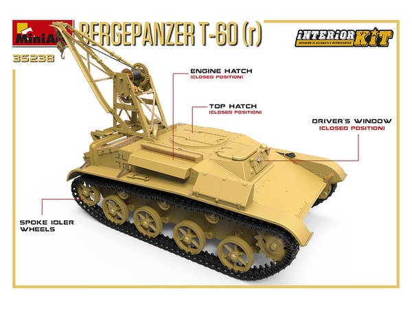 MiniArt 1/35 Bergepanzer T-60 ( r ) Interior Kit | 4820183312082