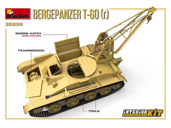 MiniArt 1/35 Bergepanzer T-60 ( r ) Interior Kit | 4820183312082