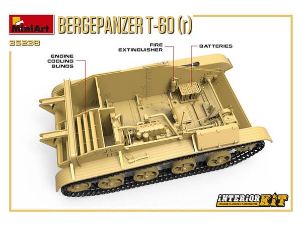 MiniArt 1/35 Bergepanzer T-60 ( r ) Interior Kit | 4820183312082