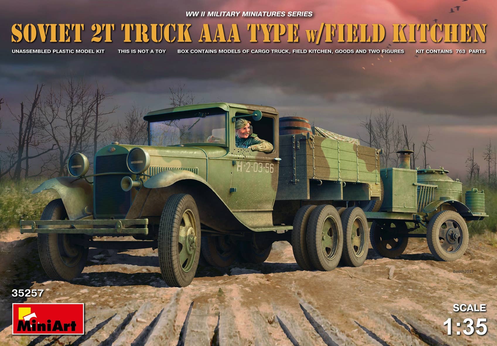 MiniArt Soviet 2 t Truck AAA Type w/Field Kitchen (1/35) | 4820183311122