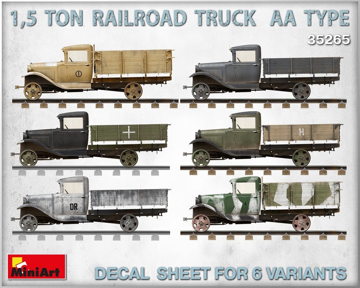 MiniArt 1,5 Ton Railroad Truck AA Type (1/35) | 4820183311597