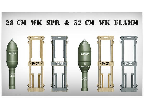 MiniArt 1/35 German Rocket Launcher with 28cm WK Spr & 32cm WK Flamm | 4820183311788