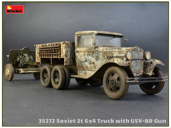 MiniArt Soviet 2 t 6x4 Truck with 76 mm USV-BR Gun (1/35) | 4820183311887