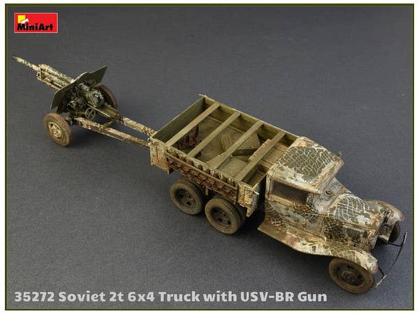 MiniArt Soviet 2 t 6x4 Truck with 76 mm USV-BR Gun (1/35) | 4820183311887