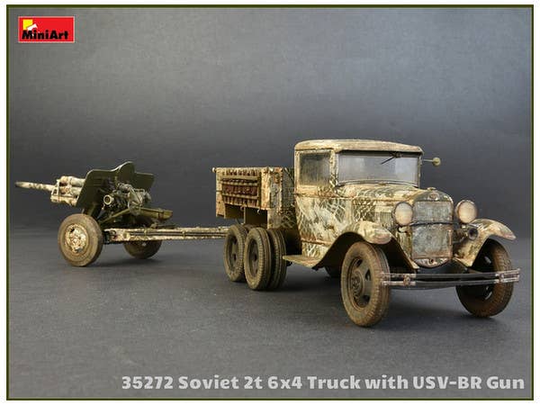 MiniArt Soviet 2 t 6x4 Truck with 76 mm USV-BR Gun (1/35) | 4820183311887