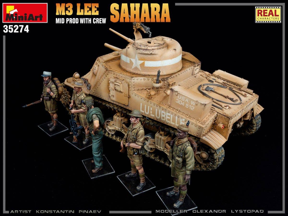 MiniArt 1/35 M3 Lee Mid Prod. Sahara w/Crew | 4820183314062