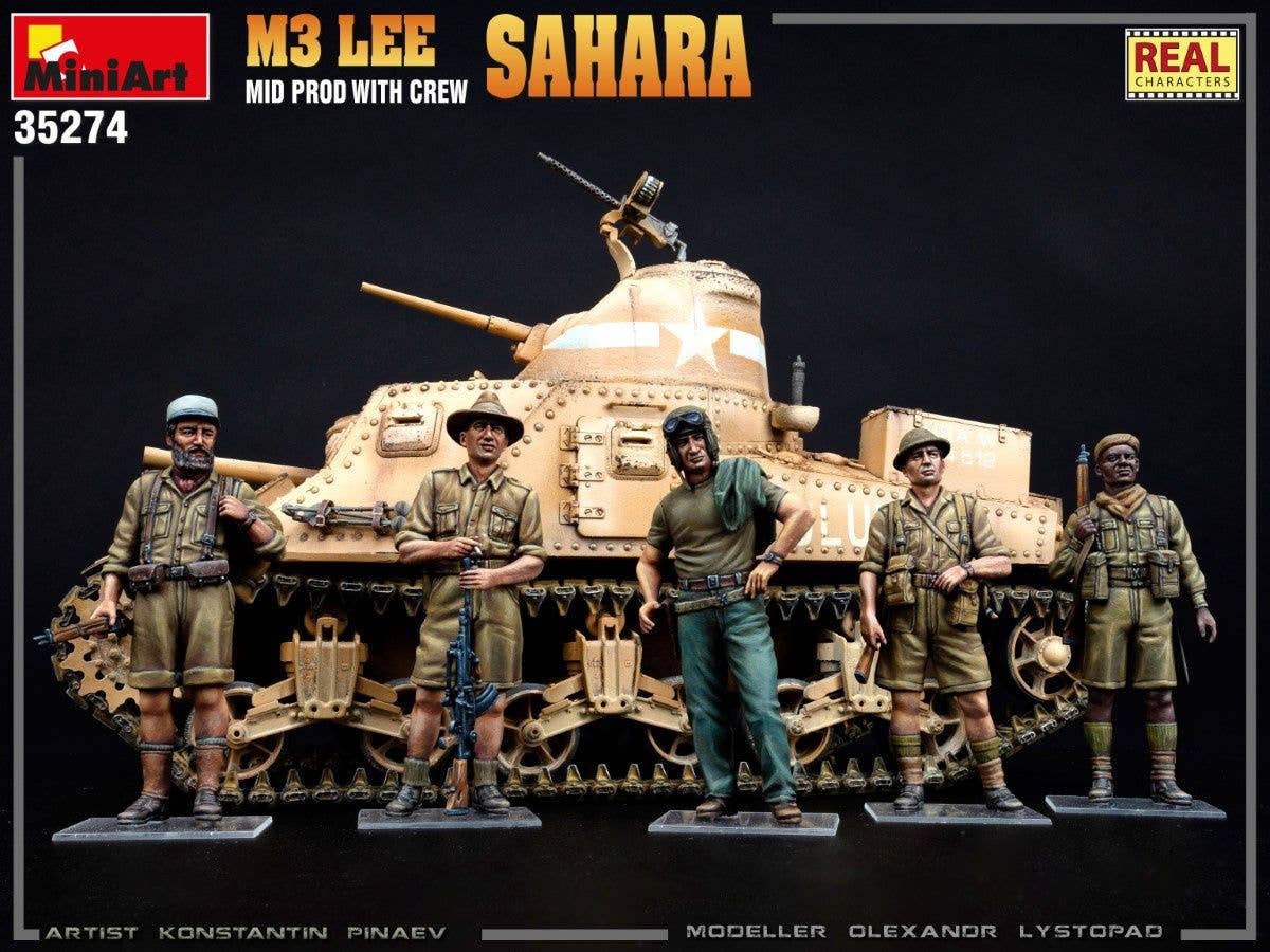 MiniArt 1/35 M3 Lee Mid Prod. Sahara w/Crew | 4820183314062