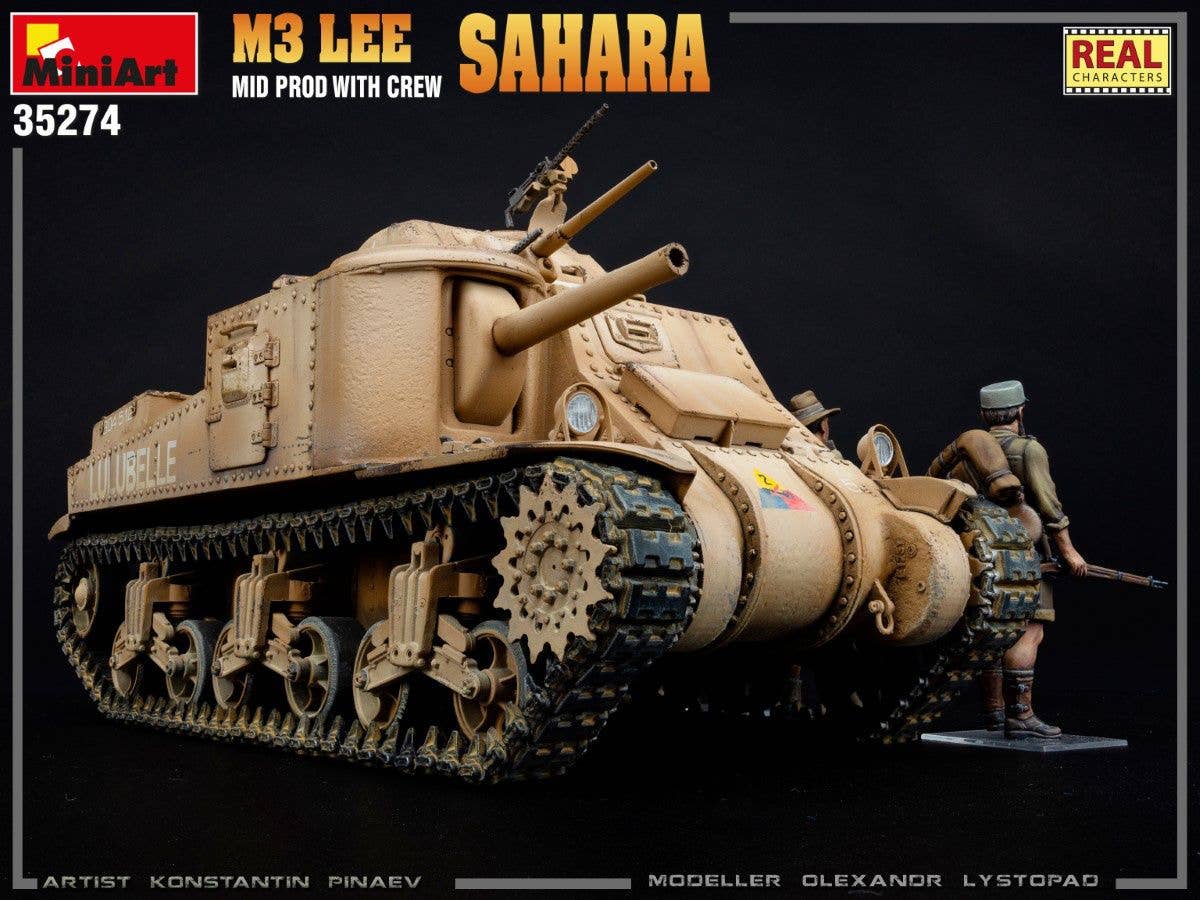 MiniArt 1/35 M3 Lee Mid Prod. Sahara w/Crew | 4820183314062