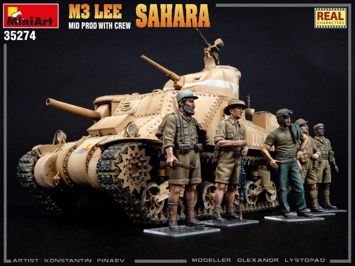 MiniArt 1/35 M3 Lee Mid Prod. Sahara w/Crew | 4820183314062