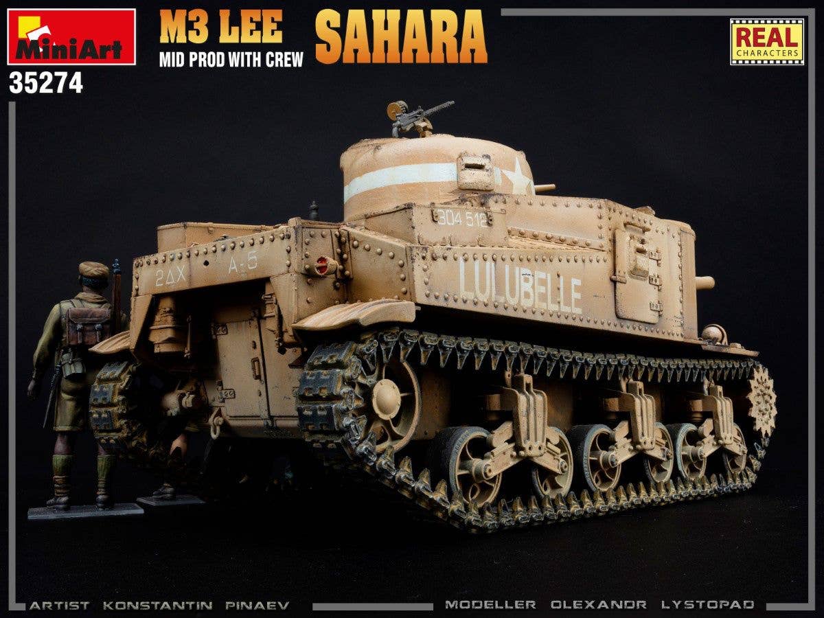 MiniArt 1/35 M3 Lee Mid Prod. Sahara w/Crew | 4820183314062
