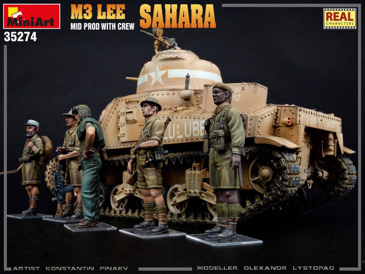 MiniArt 1/35 M3 Lee Mid Prod. Sahara w/Crew | 4820183314062