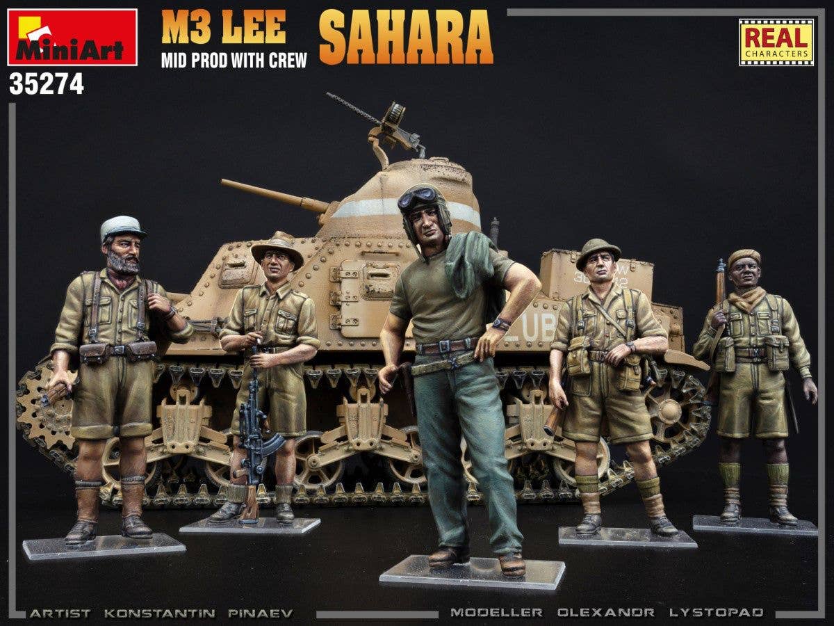 MiniArt 1/35 M3 Lee Mid Prod. Sahara w/Crew | 4820183314062