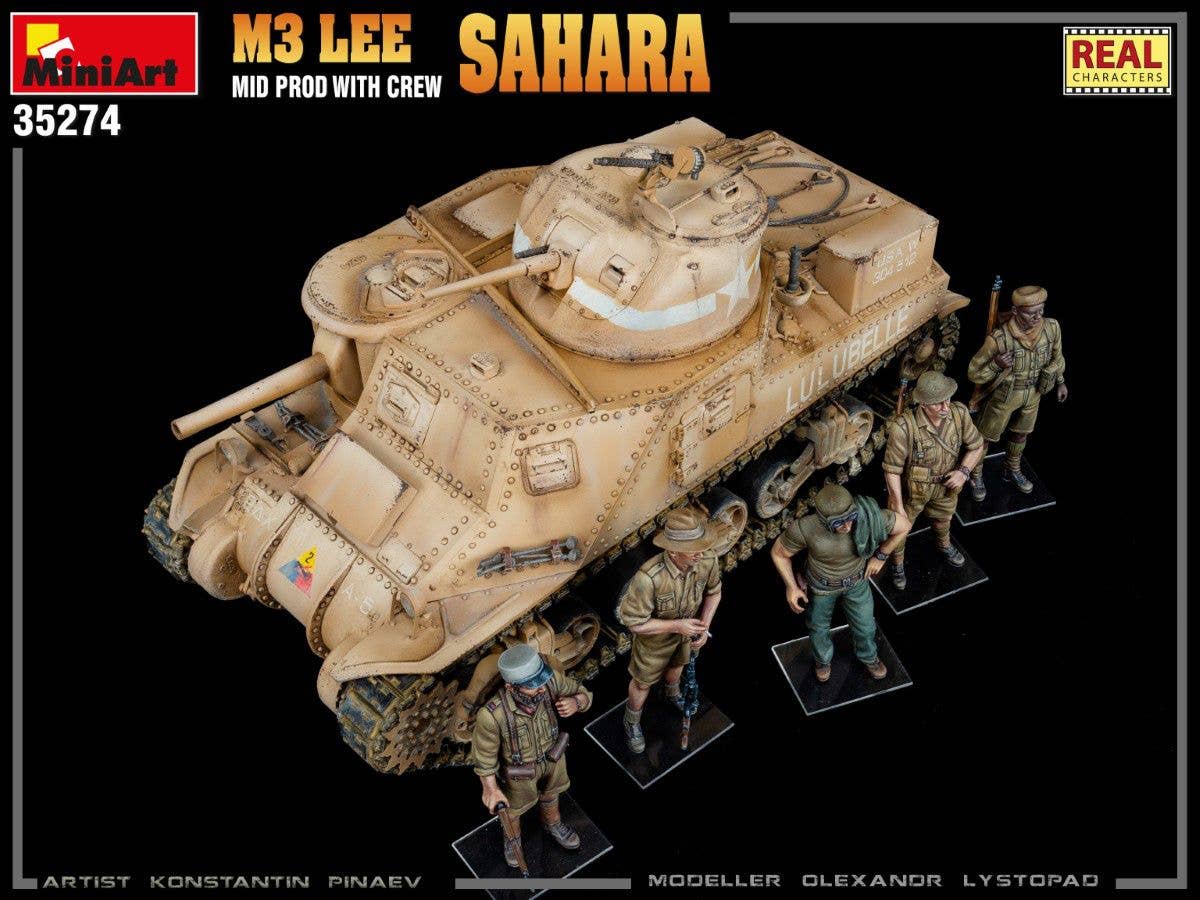MiniArt 1/35 M3 Lee Mid Prod. Sahara w/Crew | 4820183314062