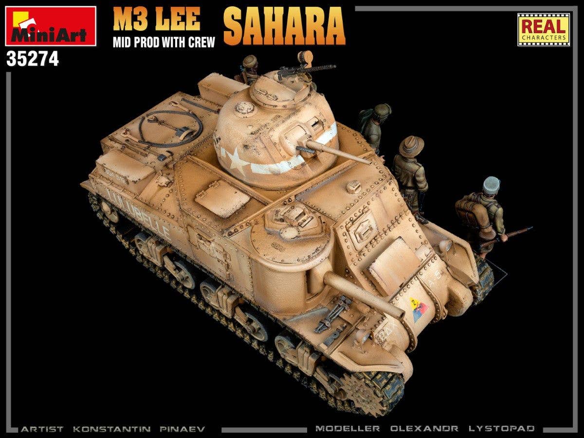 MiniArt 1/35 M3 Lee Mid Prod. Sahara w/Crew | 4820183314062