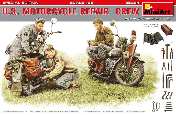 MiniArt U.S. Motorcycle Repair Crew. Special Edition (1/35) | 4820183311900