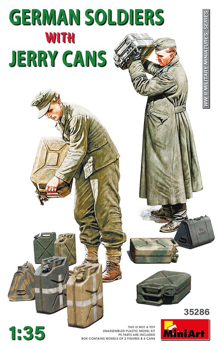 MiniArt 1/35 German Soldiers w/Jerry Cans | 4820183313188
