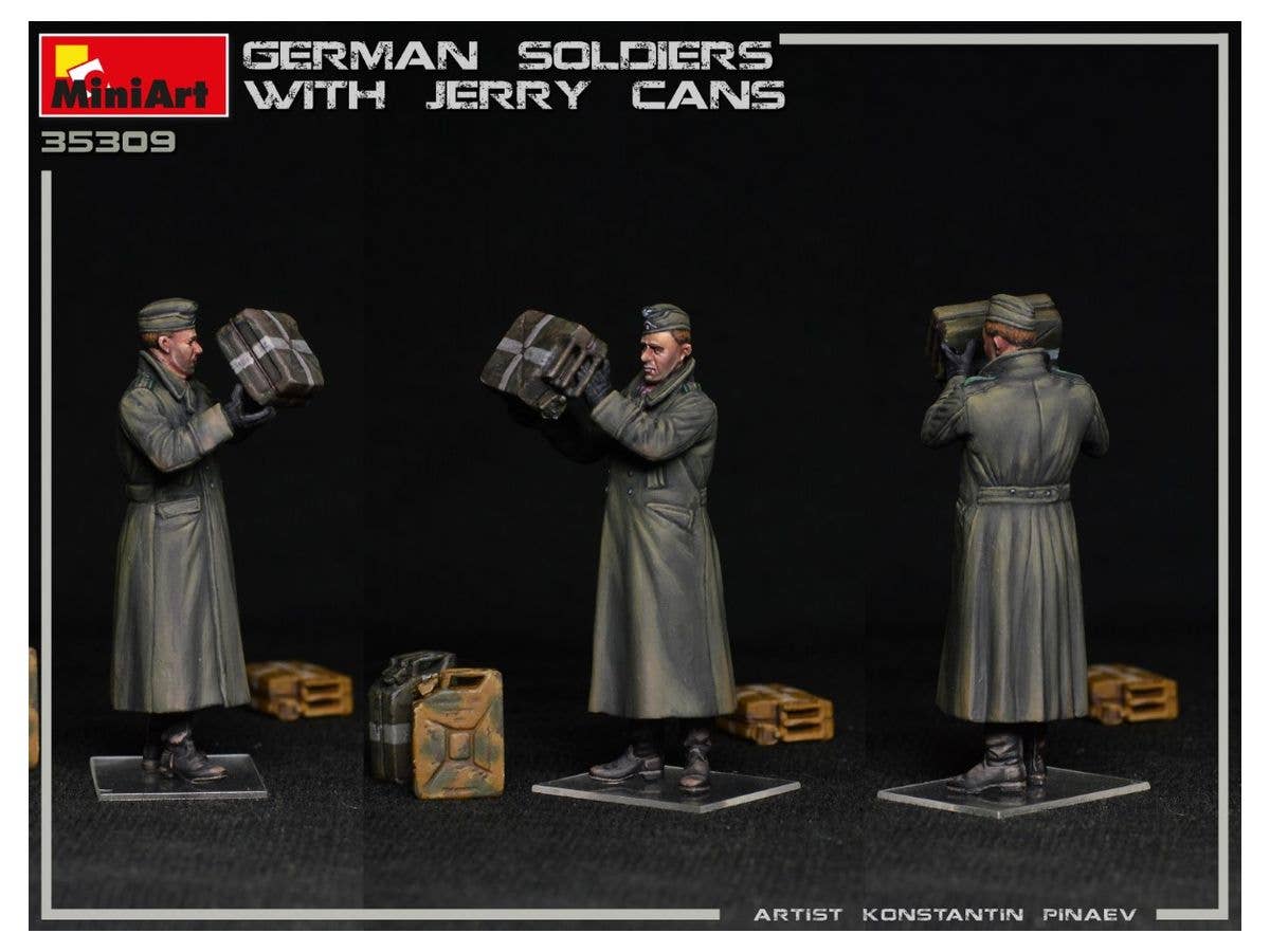 MiniArt 1/35 German Soldiers w/Jerry Cans | 4820183313188