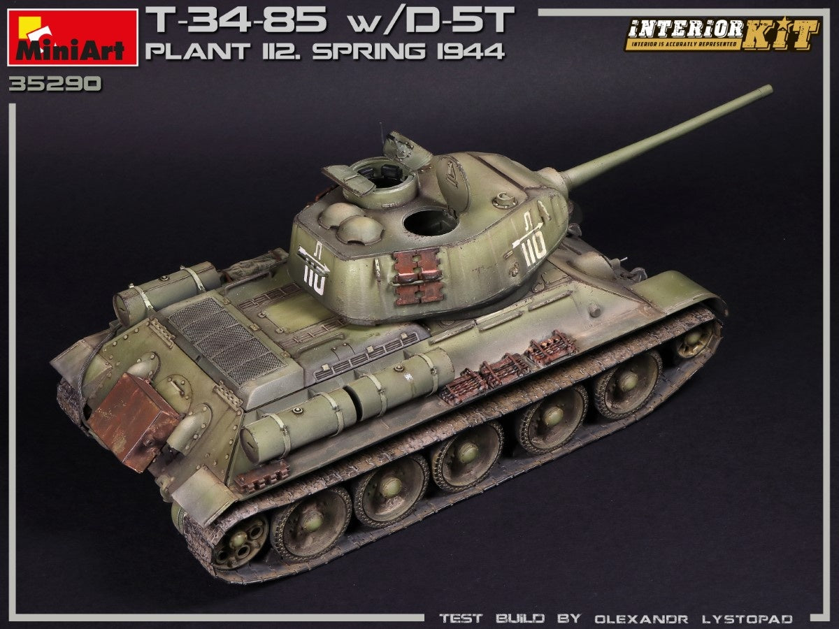 MiniArt 1/35 T-34/85 w/D-5T. PLANT 112. SPRING 1944. INTERIOR KIT | 4820183313171