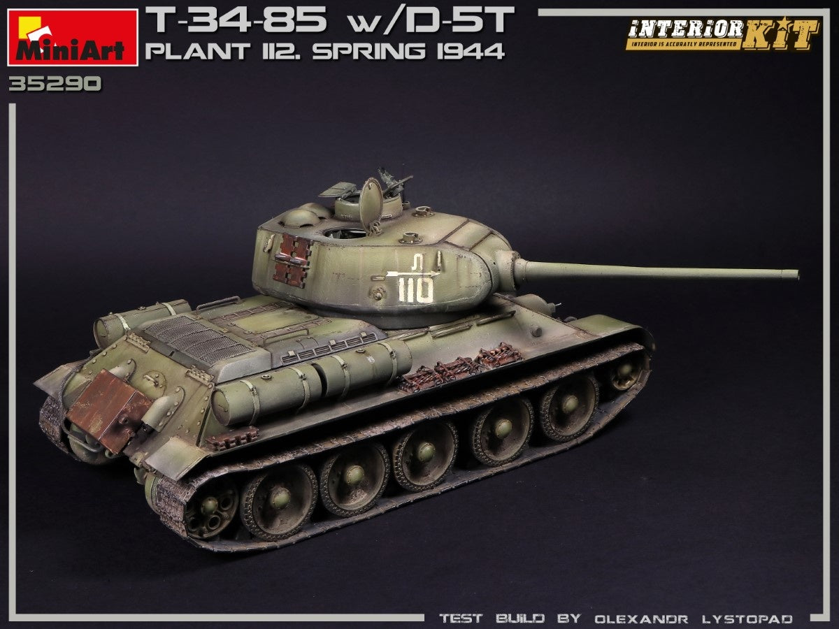 MiniArt 1/35 T-34/85 w/D-5T. PLANT 112. SPRING 1944. INTERIOR KIT | 4820183313171
