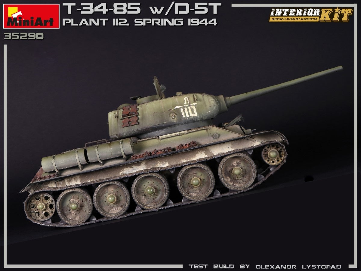 MiniArt 1/35 T-34/85 w/D-5T. PLANT 112. SPRING 1944. INTERIOR KIT | 4820183313171