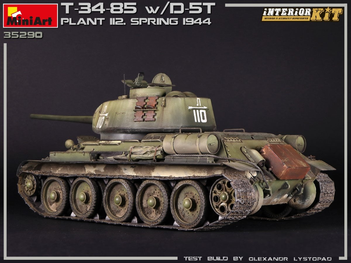 MiniArt 1/35 T-34/85 w/D-5T. PLANT 112. SPRING 1944. INTERIOR KIT | 4820183313171