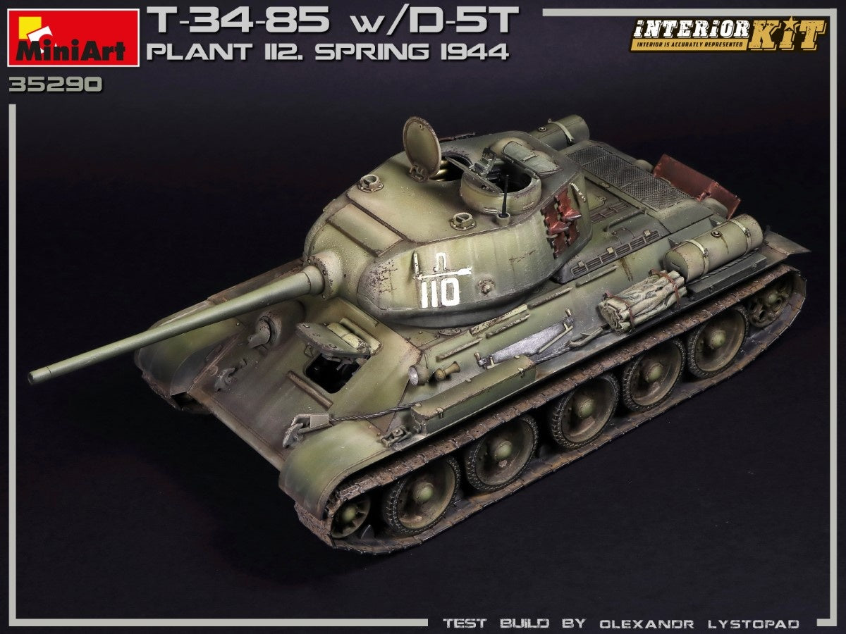 MiniArt 1/35 T-34/85 w/D-5T. PLANT 112. SPRING 1944. INTERIOR KIT | 4820183313171