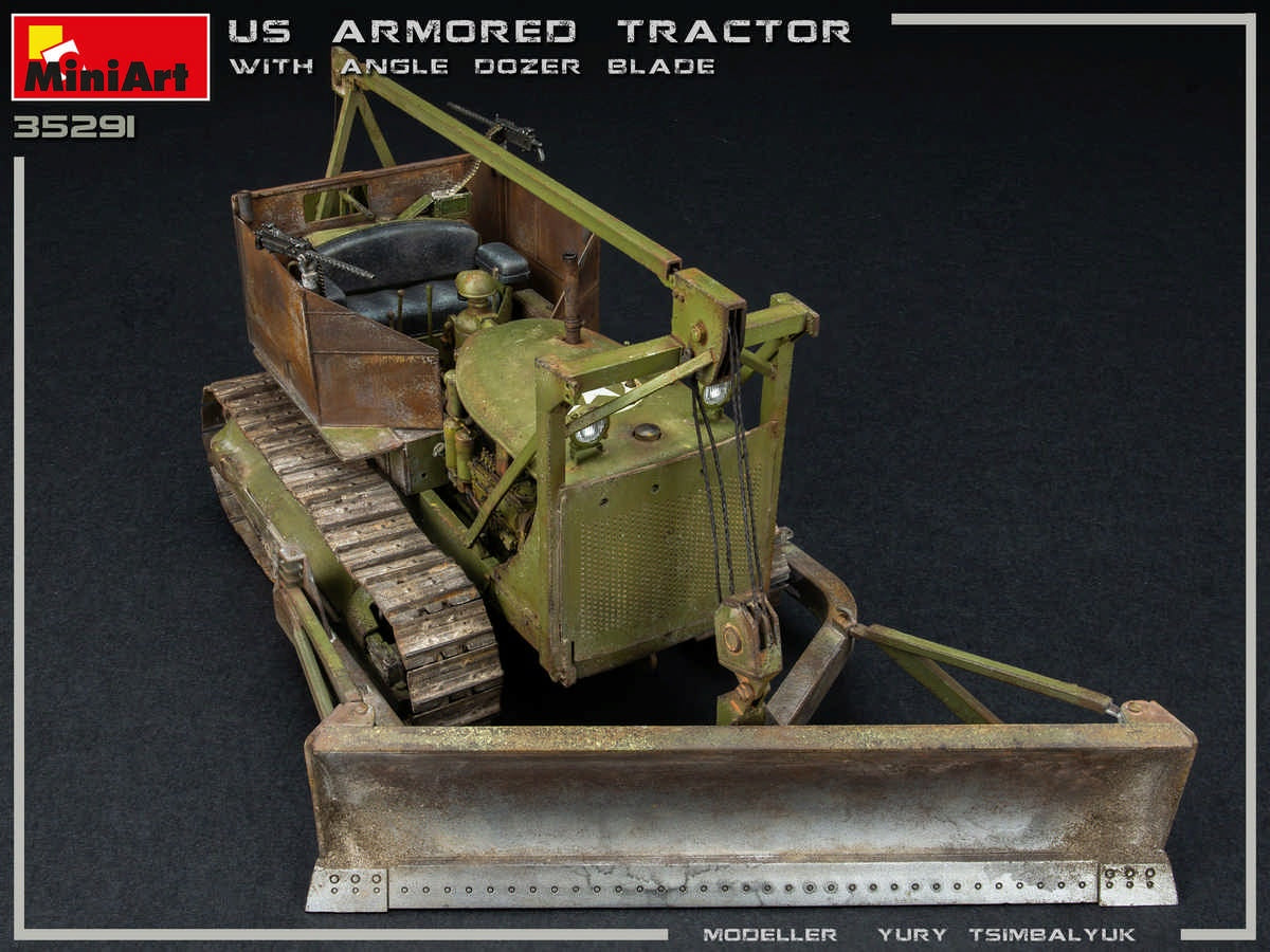 MiniArt 1/35 U.S. Armored Tractor w/ Angle Dozer Blade | 4820183312945